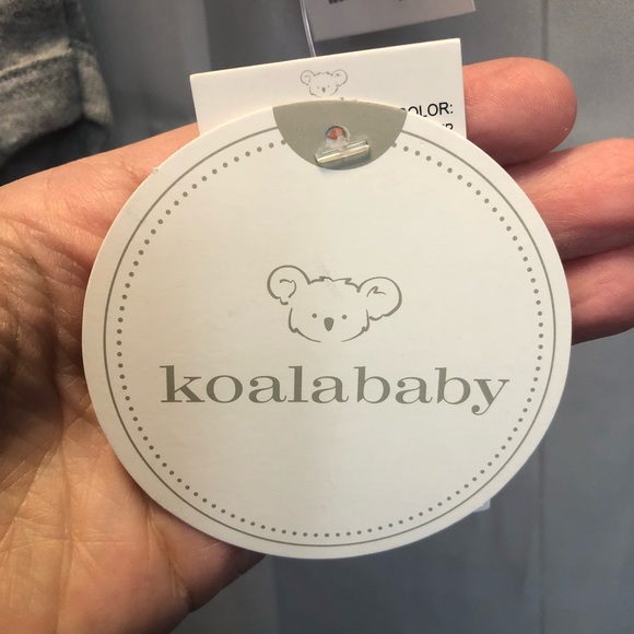 Koala baby long sleeve 4 pack of blue/gray dinosaur bodysuits, 0-3 months - Picture 6 of 8